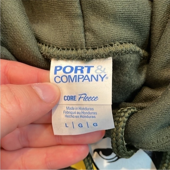 Hunter Green Military Hooded Sweatshirt Size Large. - Picture 5 of 7